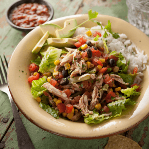 Slow Cooker Chicken Burrito Bowls