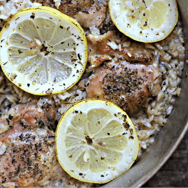 Skillet Lemon Chicken with Rice