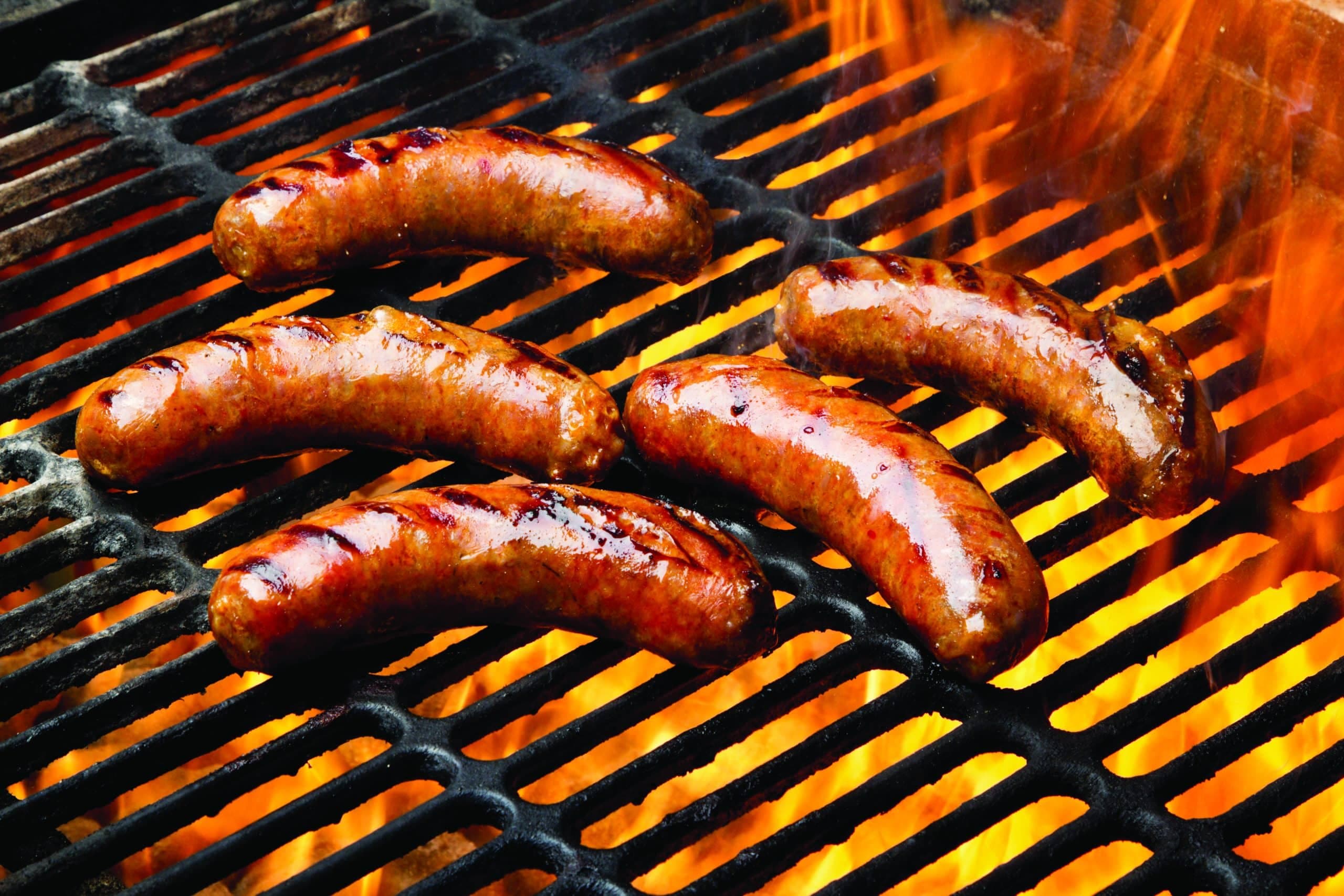 Brats on Grill