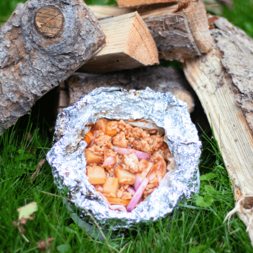 Campfire Barbecue Chicken & Veggies Packets
