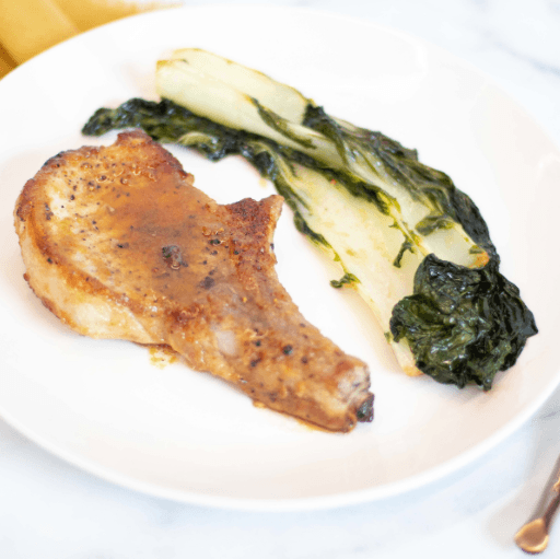 Honey Garlic Pork Chops with Bok Choy