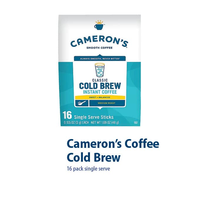 cameron's coffee cold brew, 16 pack single serve