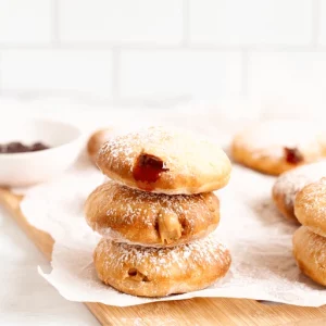 air fryer pb and j doughnuts