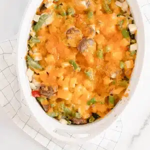 cheesy brat casserole