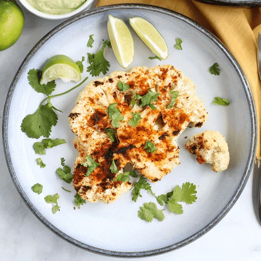 chipotle lime grilled cauliflower steaks