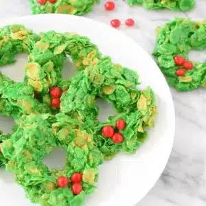 christmas cornflake wreath cookies