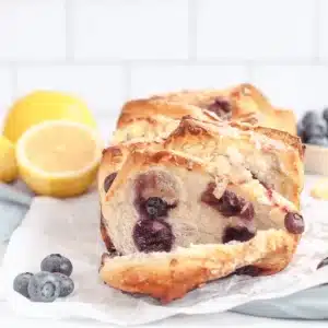 lemon blueberry cream cheese pull apart bread