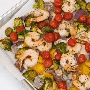 sheet pan shrimp and veggies