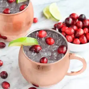 sparkling cranberry mule