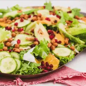 winter citrus salad with roasted chickpeas